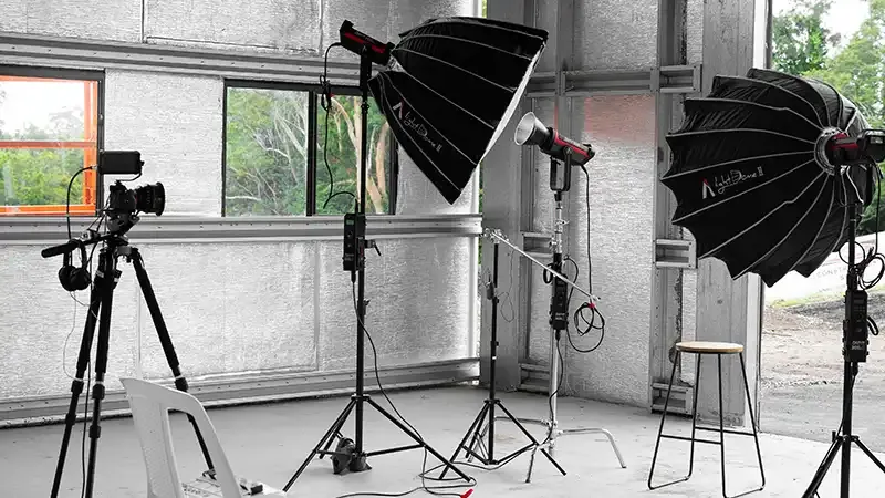 Bildet av fotogradering i studio