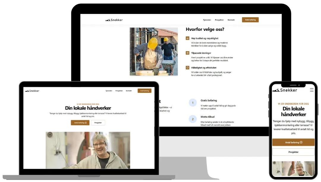 Snekker proff prosjekt